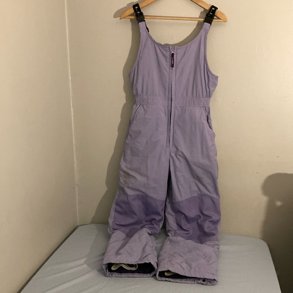 Girls lands end overall snow pants